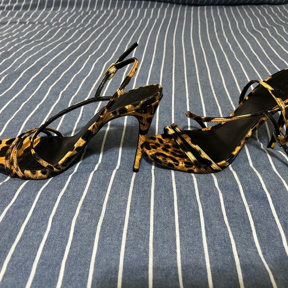 Guess Patent Leopard Print Heels - Picture 2 of 5